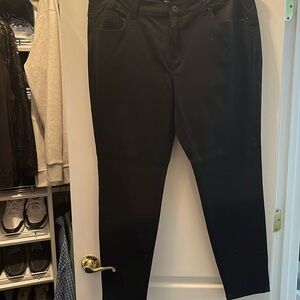 Black cotton/jean pants
